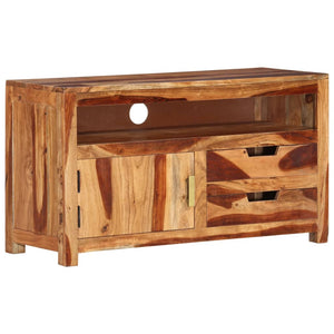 vidaXL Meuble TV 90x34,5x50 cm Bois d'Acacia Massif