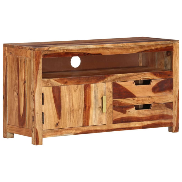 vidaXL Meuble TV 90x34,5x50 cm Bois d'Acacia Massif