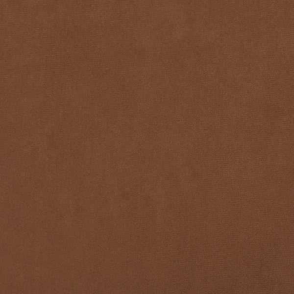Runder Hocker Braun Samt