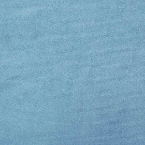 Hellblauer Samt Hocker Rund