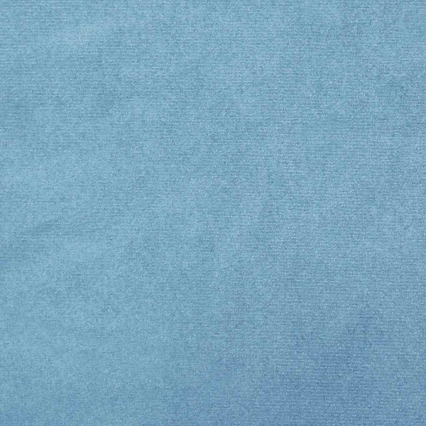 Hellblauer Samt Hocker Rund