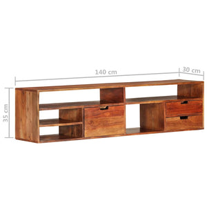 TV-Schrank Akazie Massivholz 140 cm
