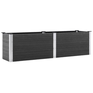 Garten-Hochbeet 200x50x54 cm WPC Grau