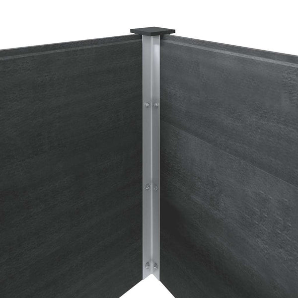 Garten-Hochbeet 200x50x91 cm WPC Grau