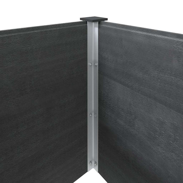 Garten-Hochbeet 200x100x91 cm WPC Grau