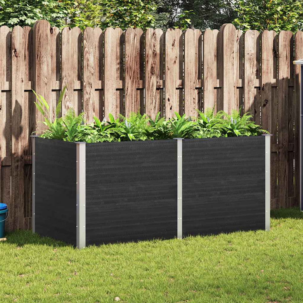 vidaXL Jardinière surélevée de jardin 200x100x91 cm WPC gris
