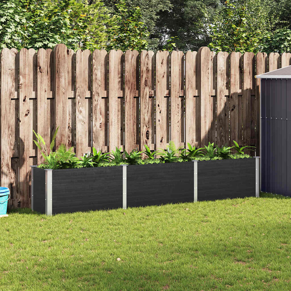 vidaXL Jardinière surélevée de jardin 300x50x54 cm WPC Gris
