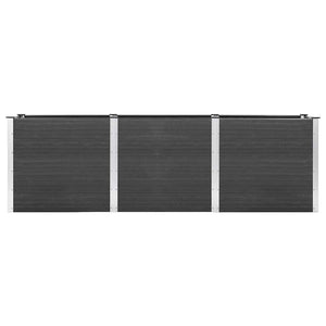 Hochbeet Grau 300x50x91 cm WPC