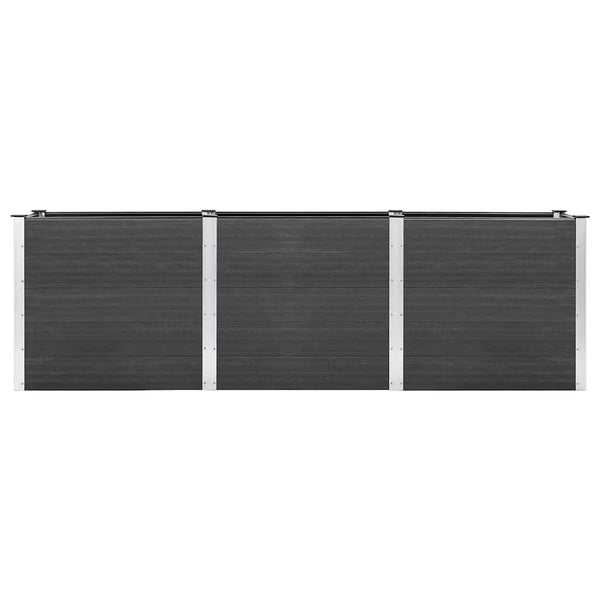 Hochbeet Grau 300x50x91 cm WPC