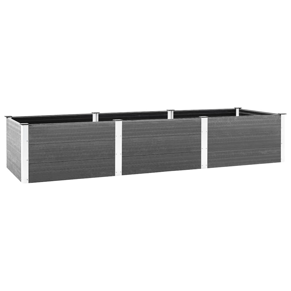 vidaXL Carré potager gris 300x100x54 cm WPC