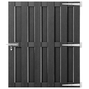Gartentor WPC 100x112 cm Grau