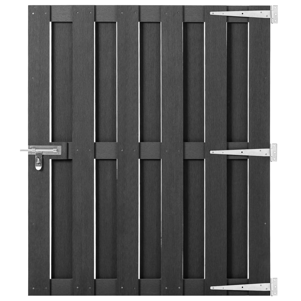 Gartentor WPC 100x112 cm Grau