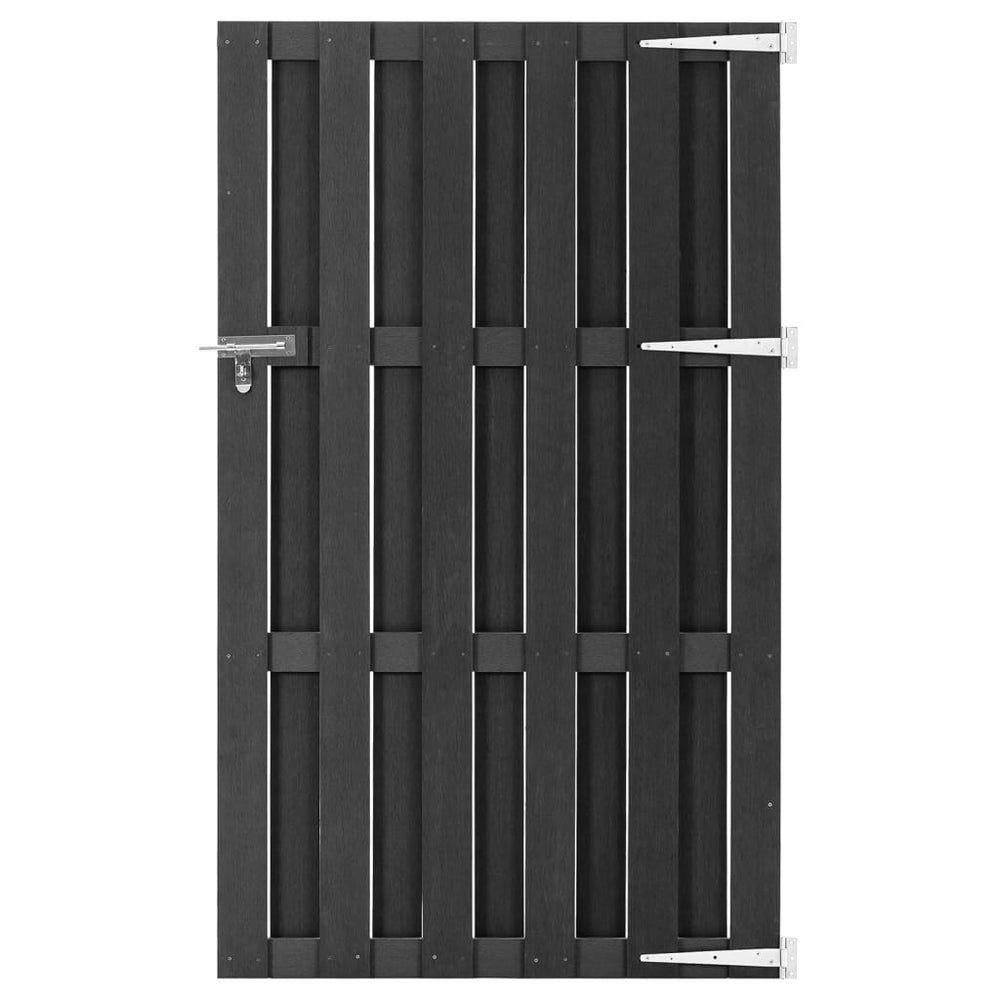 vidaXL Portail de jardin WPC 100x180 cm Gris
