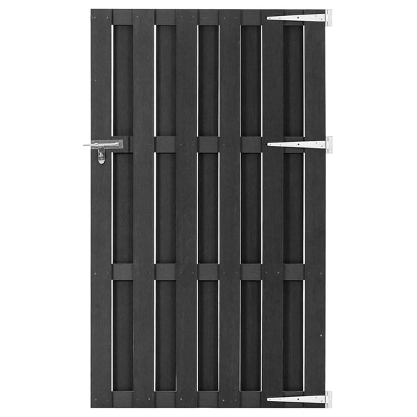 vidaXL Portail de jardin WPC 100x180 cm Gris
