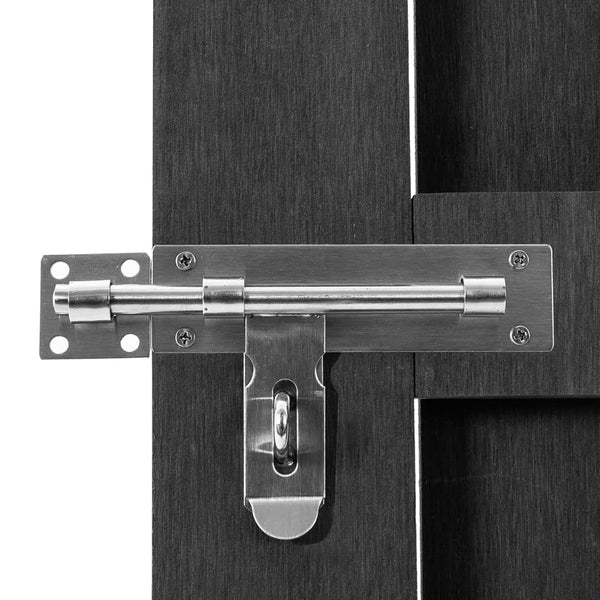 vidaXL Portail de jardin WPC 100x180 cm Gris