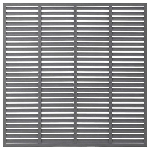 Lamellenzaun WPC 180x180 cm Grau