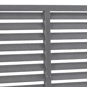 Lamellenzaun WPC 180x180 cm Grau