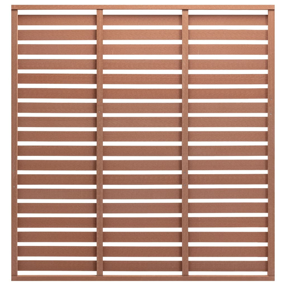 Zaunplatte WPC 180x180 cm Braun