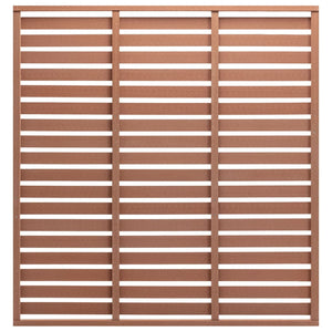 Zaunplatte WPC 180x180 cm Braun