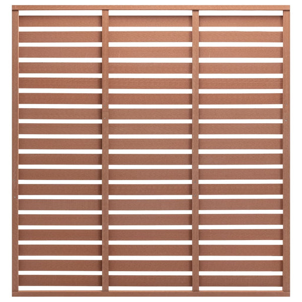 Zaunplatte WPC 180x180 cm Braun
