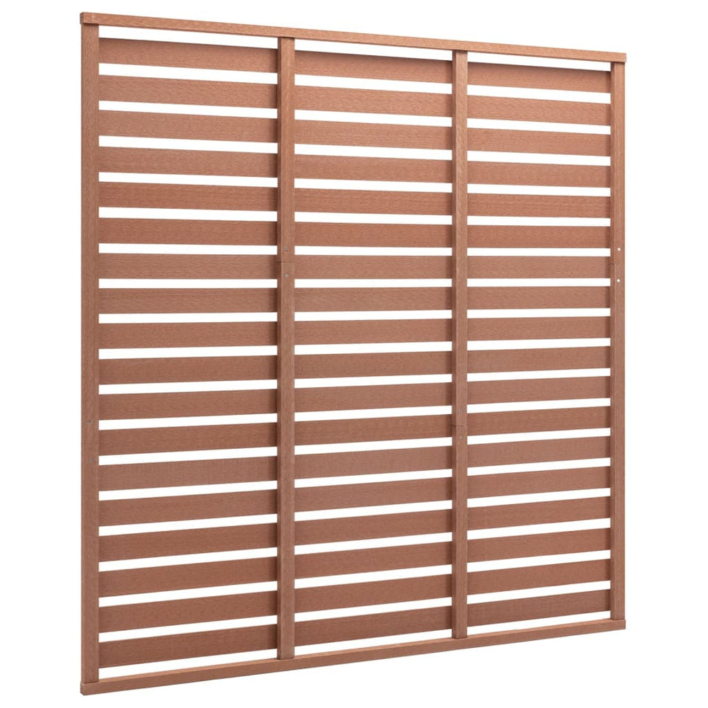 Zaunplatte WPC 180x180 cm Braun