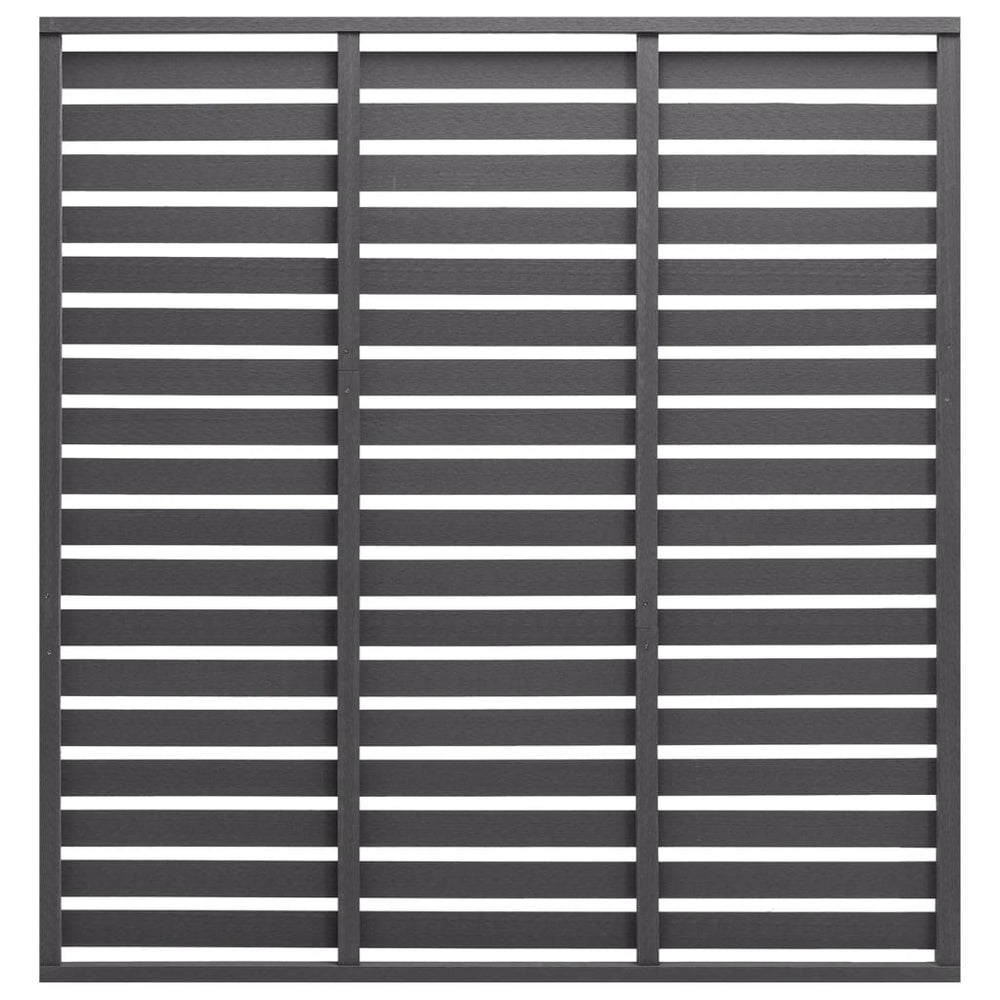 Zaunelement WPC 180x180 cm Grau