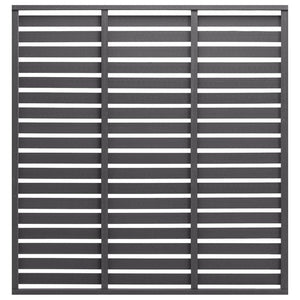 Zaunelement WPC 180x180 cm Grau
