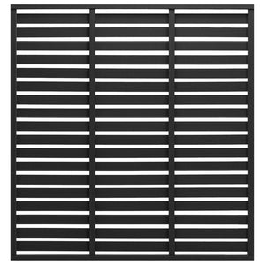 Zaunelement WPC 180x180 cm Schwarz