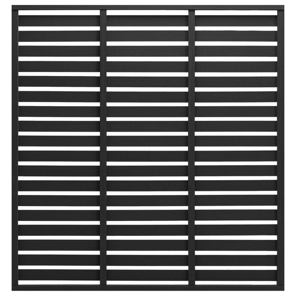 Zaunelement WPC 180x180 cm Schwarz