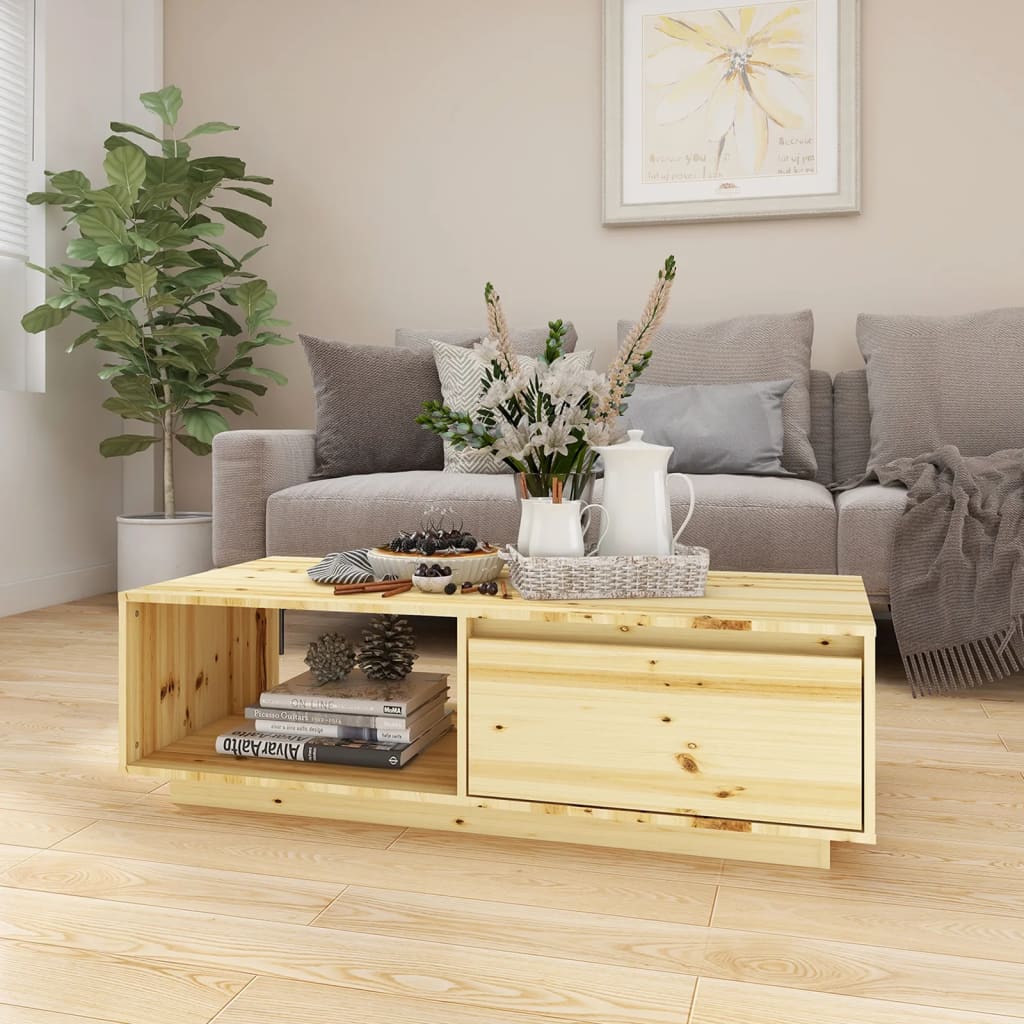 Massivholz Couchtisch, 110 cm