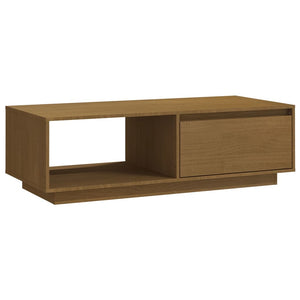 Honigbrauner Couchtisch Kiefer Massivholz 110 cm