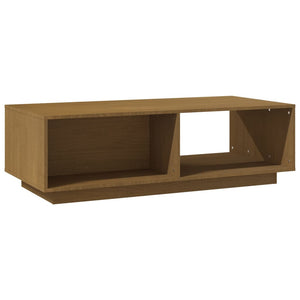 Honigbrauner Couchtisch Kiefer Massivholz 110 cm