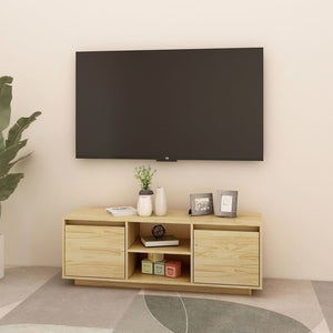 TV-Schrank Kiefer Massivholz 110 cm
