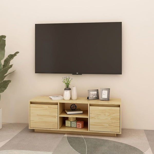 TV-Schrank Kiefer Massivholz 110 cm