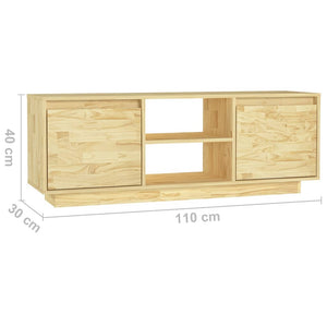TV-Schrank Kiefer Massivholz 110 cm