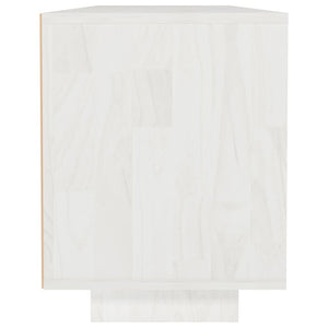 Weißer TV-Schrank Kiefer Massivholz 110cm