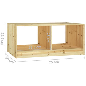 Couchtisch Tanne Massivholz 75x50 cm