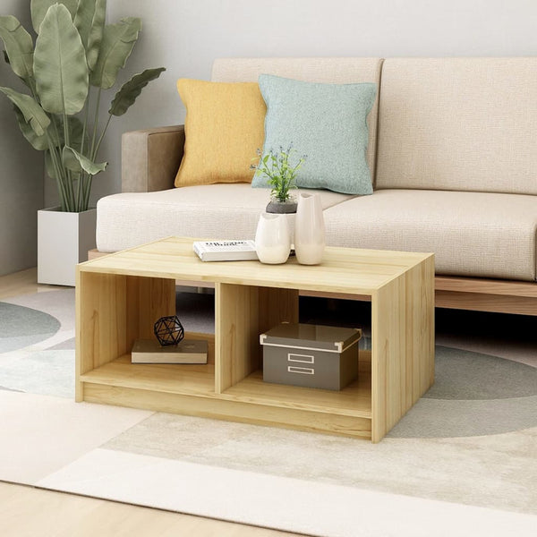 Couchtisch Kiefer Massivholz 75x50 cm