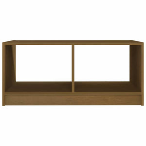 Honigbrauner Couchtisch Kiefer Massivholz 75x50 cm