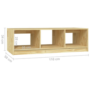 Massivholz Couchtisch Kiefer 110x50 cm