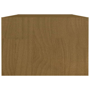 Honigbrauner Couchtisch Kiefer Massivholz 110cm