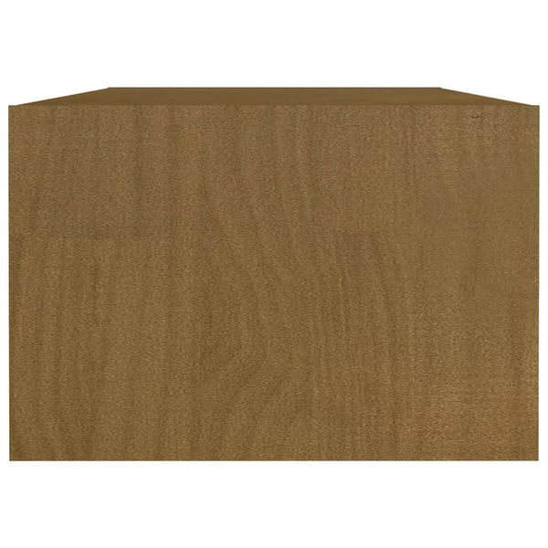 Honigbrauner Couchtisch Kiefer Massivholz 110cm