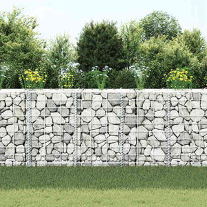 Gabionen-Hochbeete 3 Stk. 30x30x50 cm Eisen