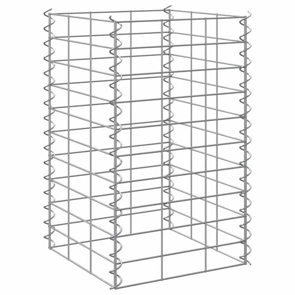 Gabionen-Hochbeete 3 Stk. 30x30x50 cm Eisen
