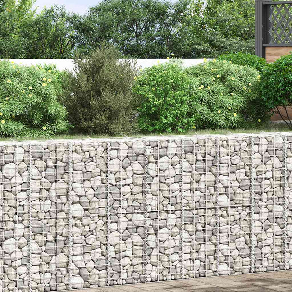 Gabionen-Hochbeete 3 Stk. 30x30x100 cm Eisen