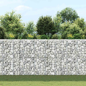 Gabionen-Hochbeete 3 Stk. 30x30x100 cm Eisen