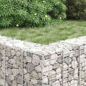 Gabionen-Hochbeete 3 Stk. 30x30x100 cm Eisen