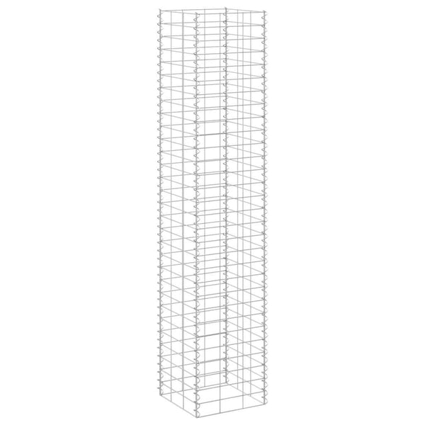 Gabionen-Hochbeete 3 Stk. 30x30x150 cm Eisen