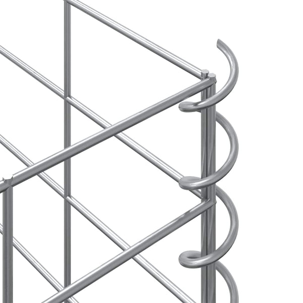 Gabionen-Hochbeete 3 Stk. 30x30x150 cm Eisen