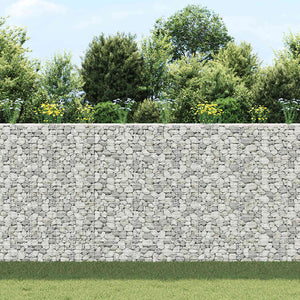 Gabionen-Hochbeete 3 Stk. 30x30x200 cm Eisen